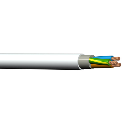 Reka — PFXP installasjonskabel — 400/750V — CU 5G10mm² — Ø22mm — Hvit